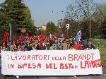 Lavoratori Brandt in difesa del posto di lavoro