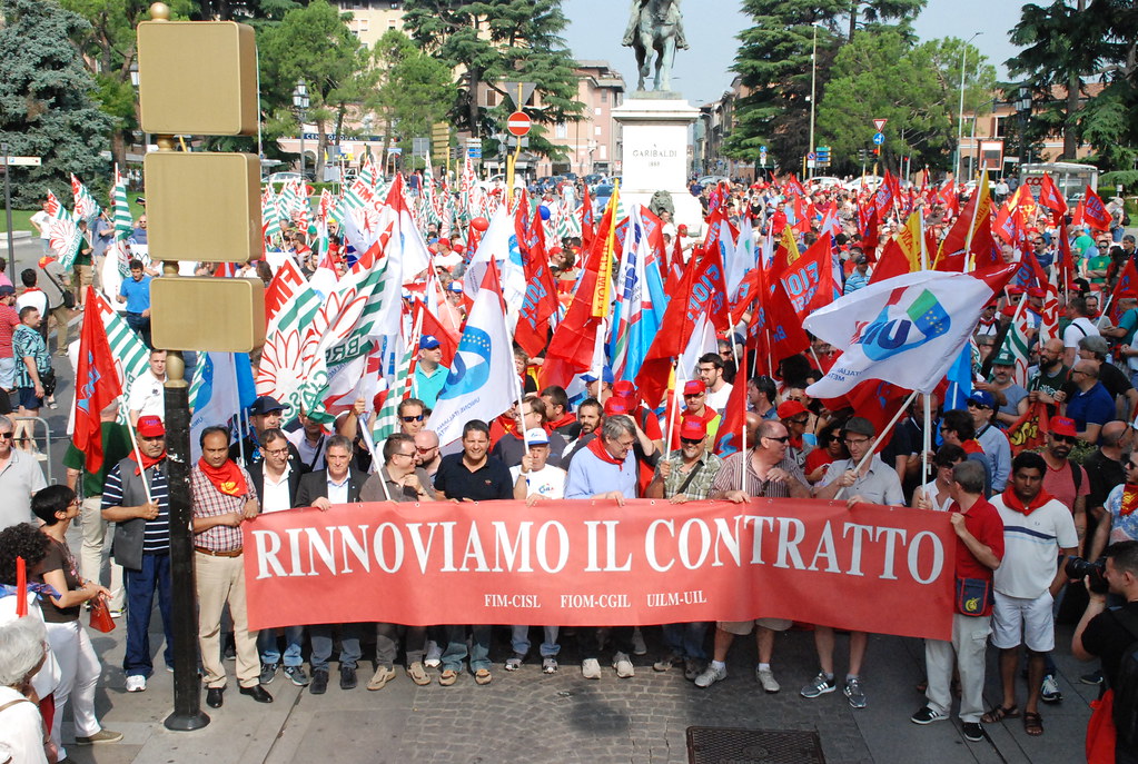 1 luglio 2016: manifestazione unitaria a Brescia per Ccnl Federmeccanica